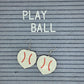 Baseball Heart Earrings